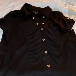 Black Career Shirt Dress